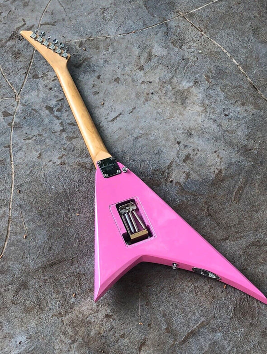 pink Jackson guitar