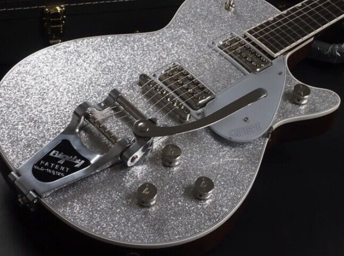 Custom 6-Strings Metallic Silver ES-335 Electric Guitars Semi-Hollow Body