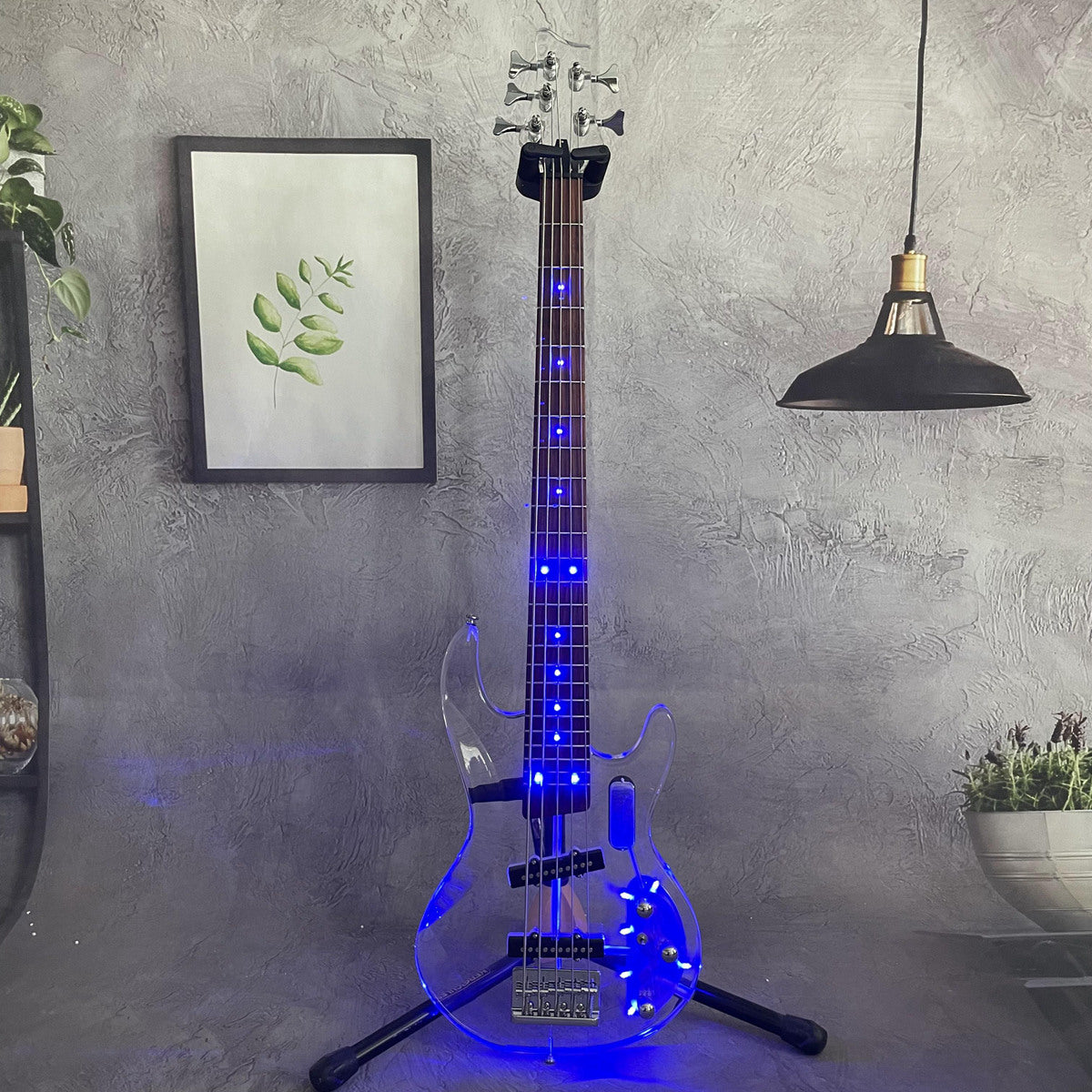 Personal Custom Led Light Electric Bass Maple Fretboard&Neck