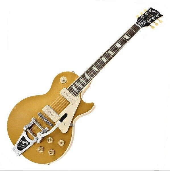 Custom LP Gold Top Electric Guitar with P90 and bigsby