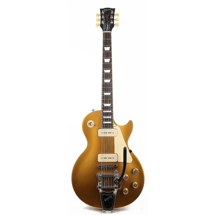 Custom LP Gold Top Electric Guitar with P90 and bigsby