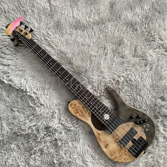 Custom 5  strings electric bass gold hardware