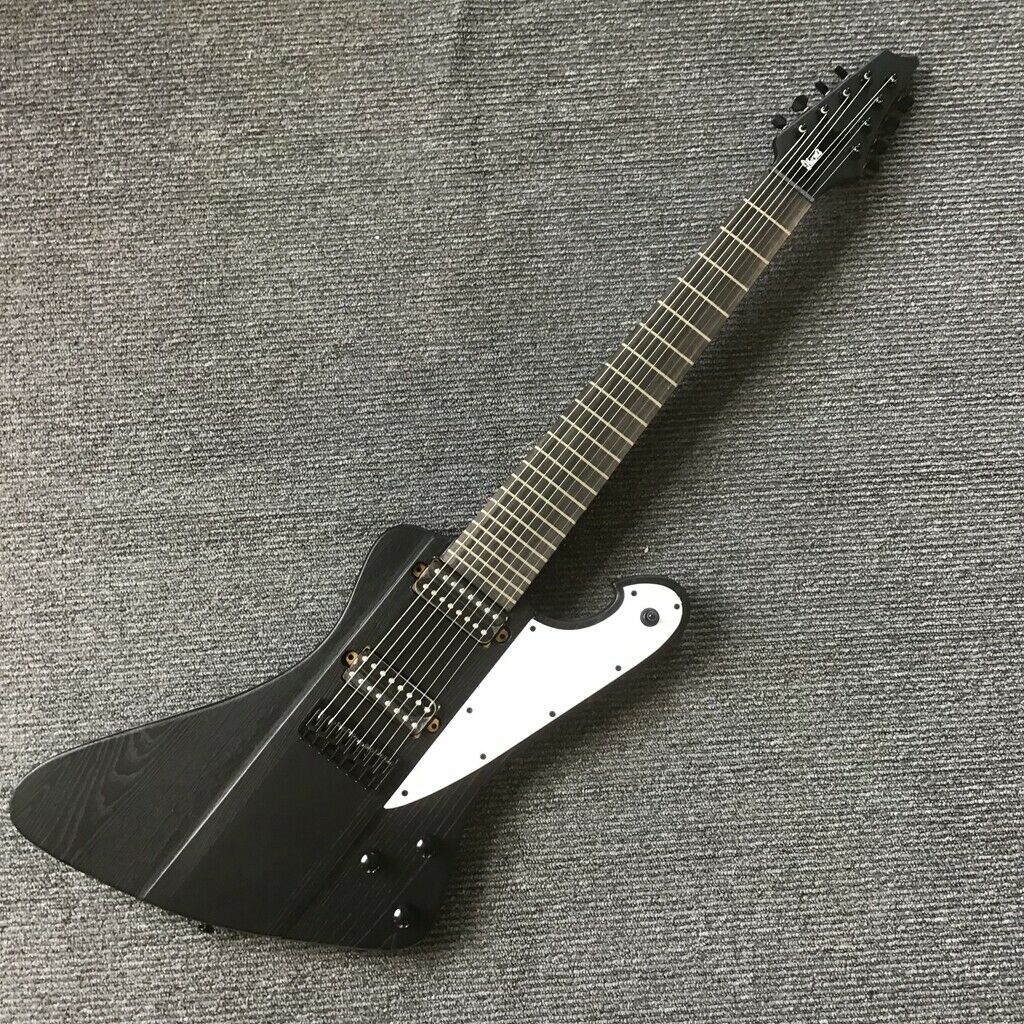 Left handed Firebird 8 Strings Electric Guitar Rosewood Fretboard 22 Frets Matte Black