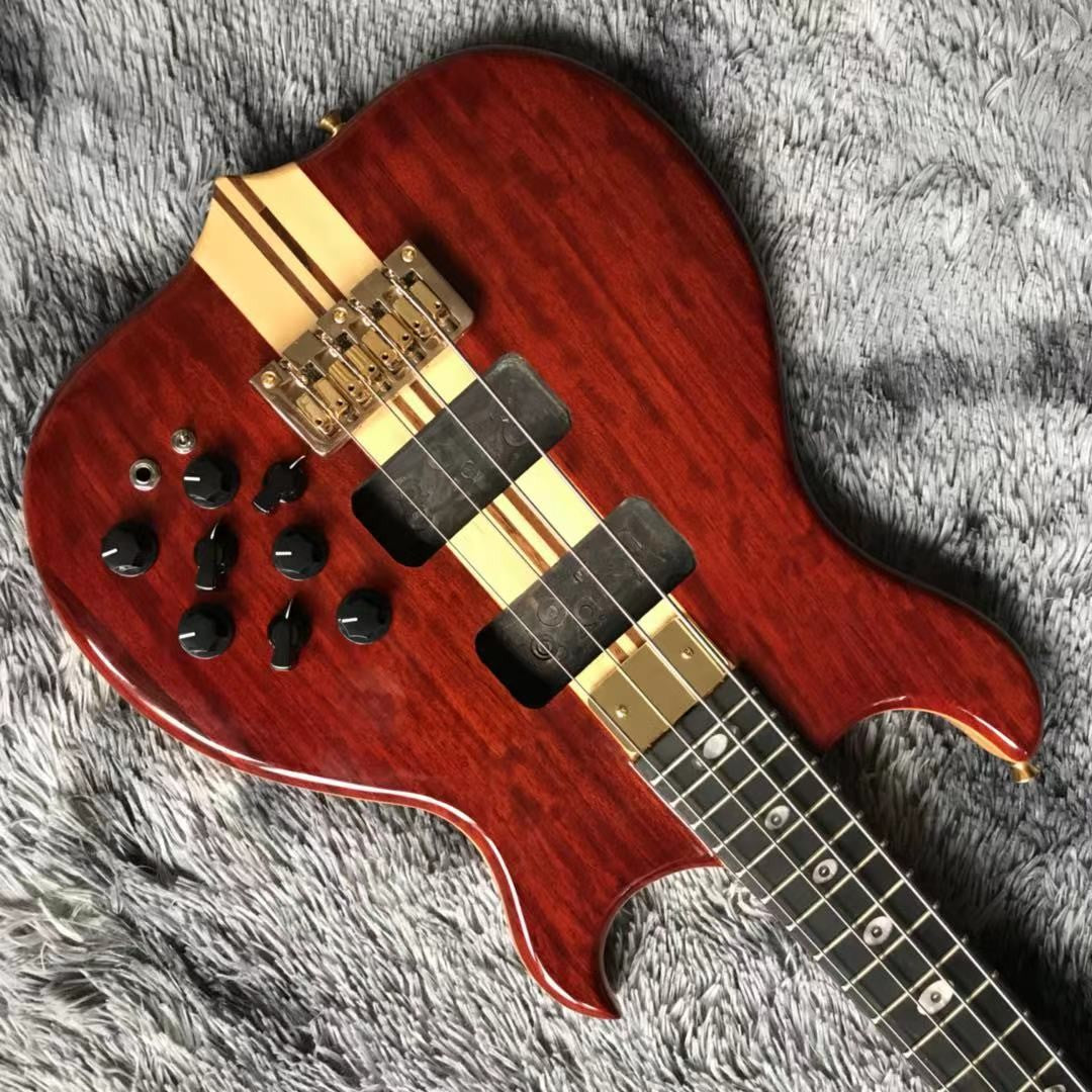 Custom 5 Strings Neck Through Body  Bass Guitar