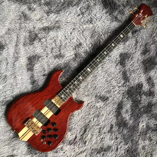 Custom 5 Strings Neck Through Body Bass Guitar
