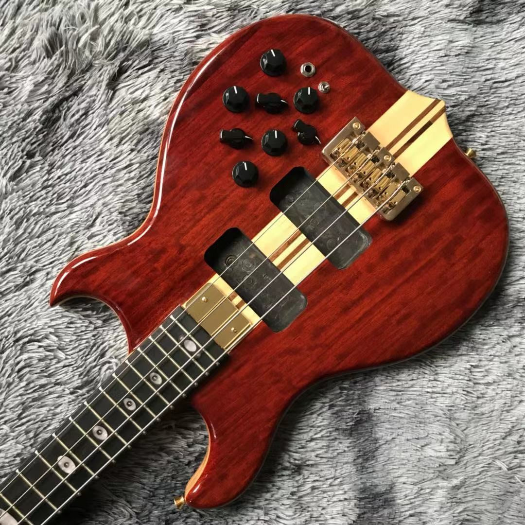 Custom 5 Strings Neck Through Body  Bass Guitar