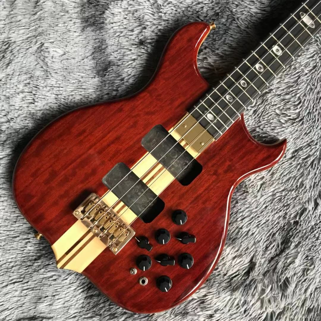 Custom 5 Strings Neck Through Body  Bass Guitar