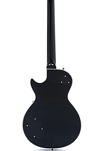 Starshine Electric Guitar Solid Mahogany Body and Neck Rosewood Fingerboard,P90 Pickups ABR Bridge Chrome Hardware(Black Color)