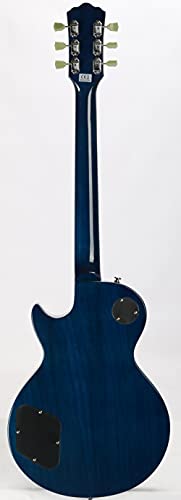 Starshine Electric Guitar Flamed Maple Blue Color Top Veneer,Solid Mahogany Body,ABR Bridge