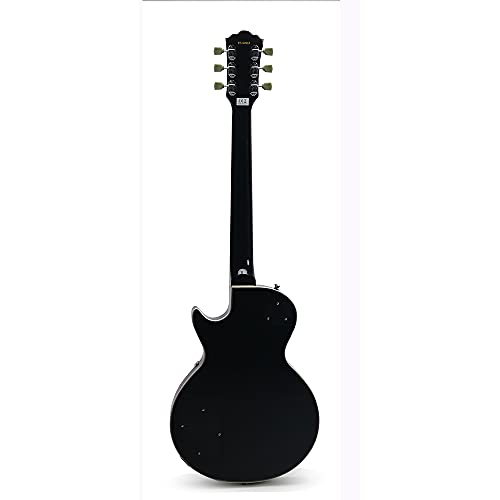 Starshine Electric Guitar Solid Mahogany Body and Neck Rosewood Fingerboard,P90 Pickups T-O-M Bridge Chrome Hardware(Black Color)