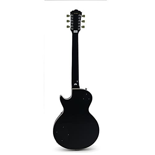 Starshine Electric Guitar Solid Mahogany Body and Neck Rosewood Fingerboard,P90 Pickups ABR Bridge Chrome Hardware(Black Color)