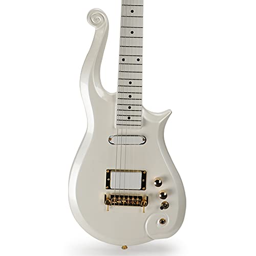 ZUWEI Electric Guitar 39inch 6 String Solid Wood Electric Guitar S-H Pickups, Maple Fingerboard, Dot Inlays, Gold Hardware (Pearl White)