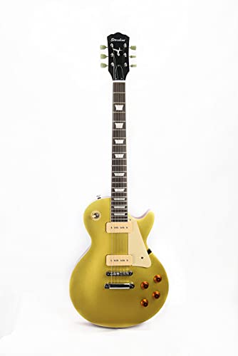 Starshine Standard Electric Guitar Gold Top P90 Pickups Solid Mahogany Body