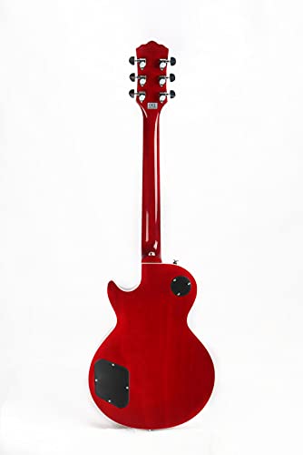 Starshine Electric Guitar, Flamed Maple Top Single Cutaway Guitar ABR-1 with Trio Humbuckers Pickups, Cherry Sunburst