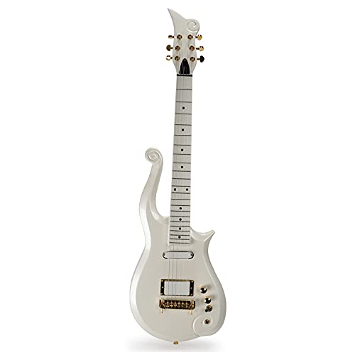 ZUWEI Electric Guitar 39inch 6 String Solid Wood Electric Guitar S-H Pickups, Maple Fingerboard, Dot Inlays, Gold Hardware (Pearl White)