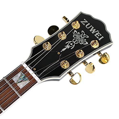 ZUWEI 335L Riptide F Hole Semi Hollow Body Electric Guitar ZUWEI Custom Shop Series, Separation Humbucker Pickups, T-O-M Bridge