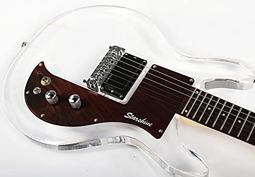 Starshine Electric Guitar Dan Style Acrylic Body Guitar Rosewood Pickguard (guitar)