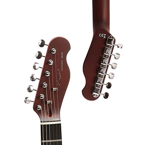 ZUWEI Limited Edition Electric Guitar Rosewood Venner Matt Matt Brown Finish Brass Saddles Bridge Alnico Pickups