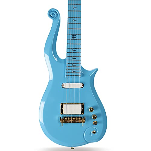 ZUWEI Electric Guitar 39inch 6 String Solid Wood Electric Guitar S-H Pickups, Maple Fingerboard, Gold Hardware (Blue)