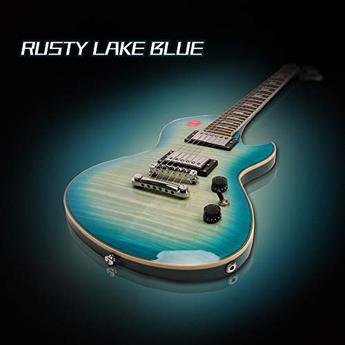 ZUWEI SGS Style Flamed Maple Top Rosewood Fingerboard Gloss-Red Burst,Blue Burst,Black Burst