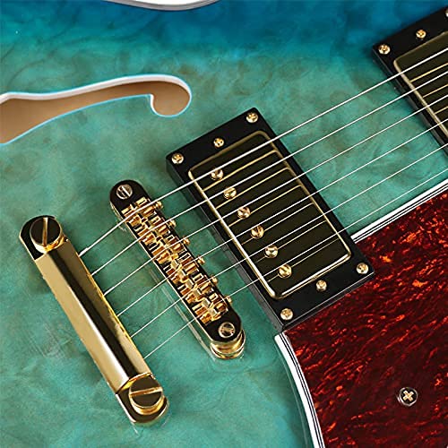 ZUWEI 335L Riptide F Hole Semi Hollow Body Electric Guitar ZUWEI Custom Shop Series, Separation Humbucker Pickups, T-O-M Bridge