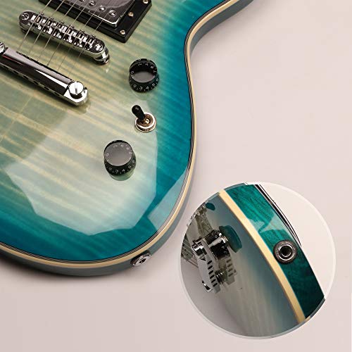 ZUWEI SGS Style Flamed Maple Top Rosewood Fingerboard Gloss-Red Burst,Blue Burst,Black Burst