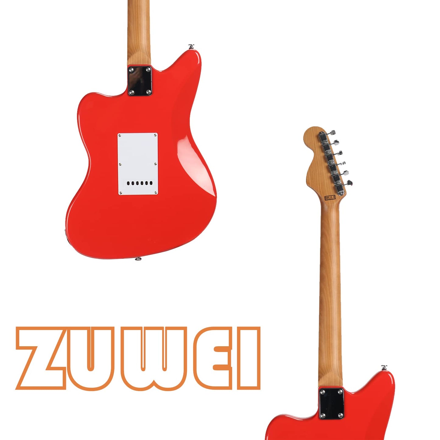 ZUWEI UZY260 Custom Shop Electric Guitar With P90 Pickups, Roasted Maple Neck, Alder Body,Gold Pickguard