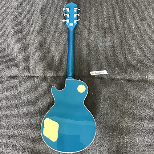 Starshine 6 Strings Electric Guitar Solid Mahogany Body Rosewood Fingerboard ABR Bridge (Blue Silver Powder Color)