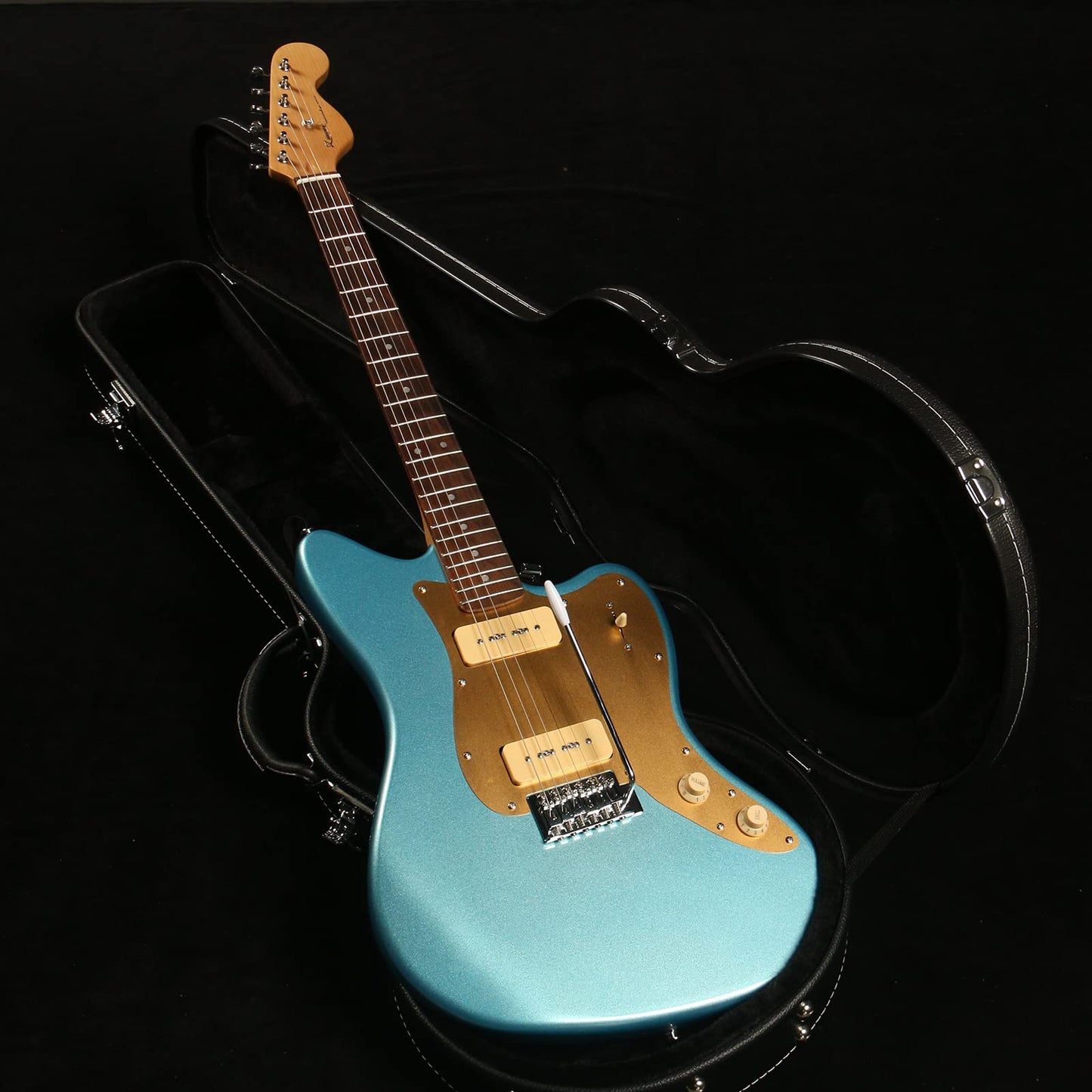 ZUWEI UZY260 Custom Shop Electric Guitar With P90 Pickups, Roasted Maple Neck, Alder Body,Gold Pickguard