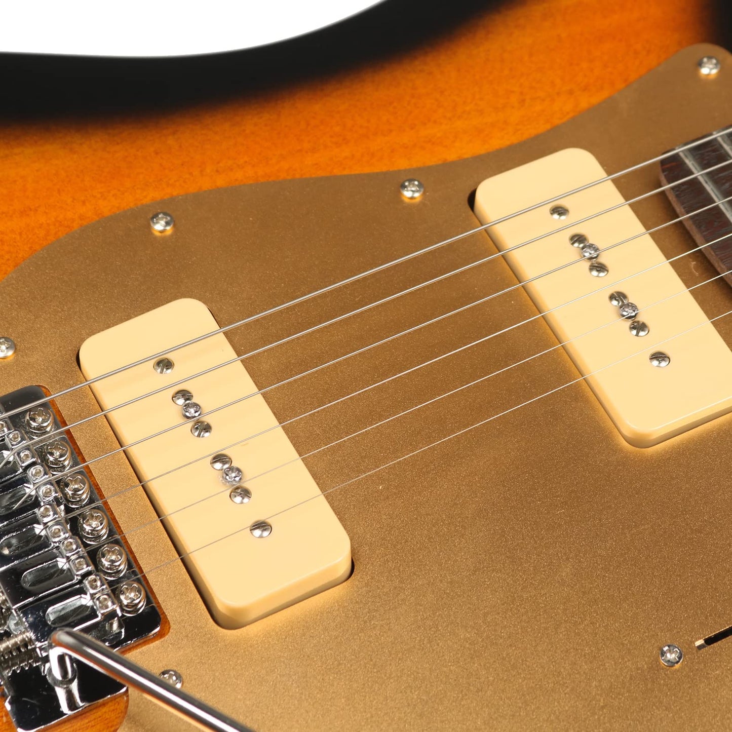 ZUWEI UZY260 Custom Shop Electric Guitar With P90 Pickups, Roasted Maple Neck, Alder Body,Gold Pickguard