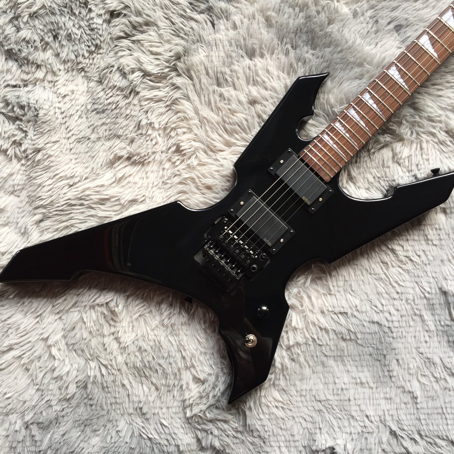 Custom Black 4 string electric Bass Guitar