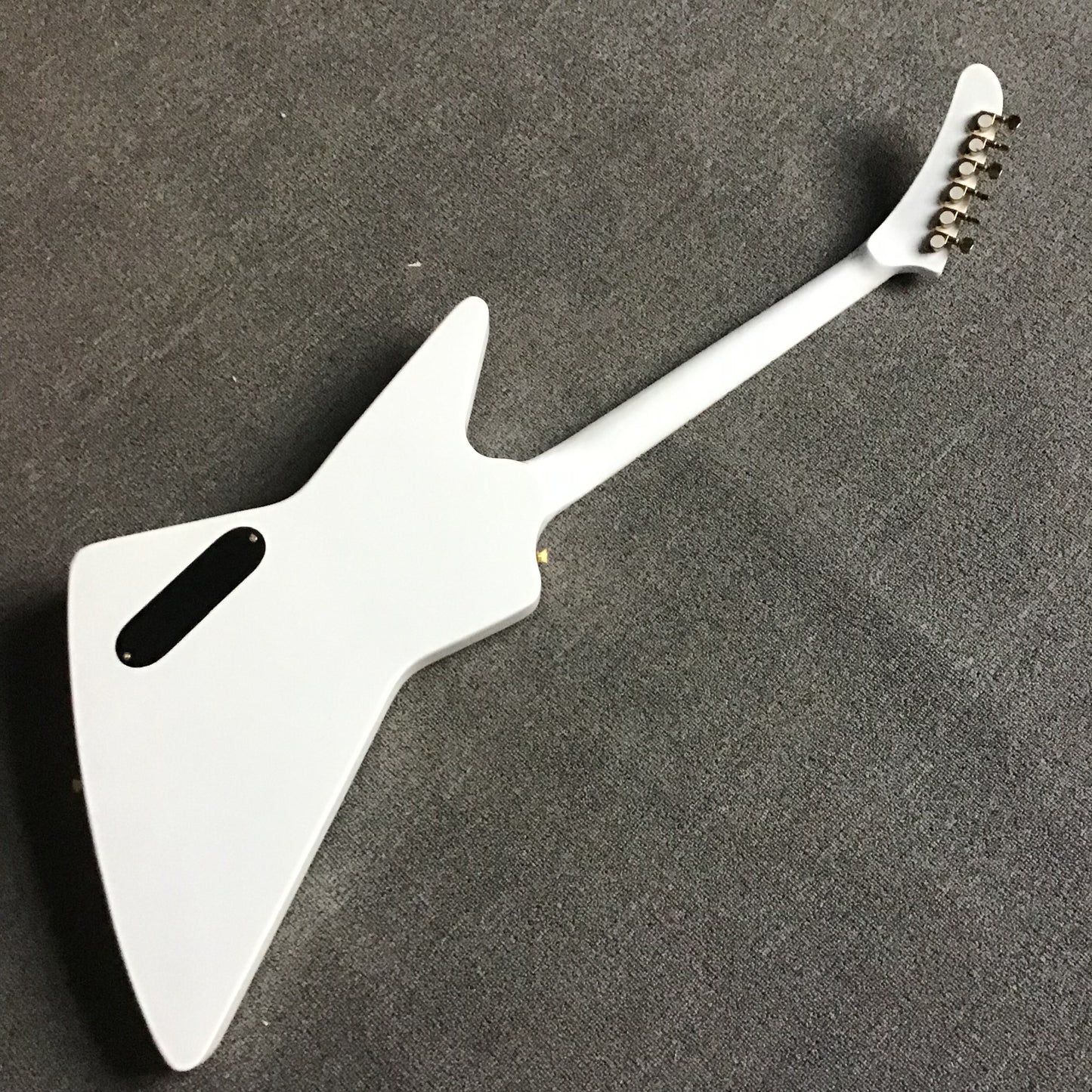 Custom White EX Shape Electric Guitar Gold Pickguard&Hardware 2 Humbucker Pickups