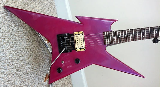 Ironbird Prophecy MK BC Electric Guitar H Pickups FR Bridge Dot Inlay Purple Color